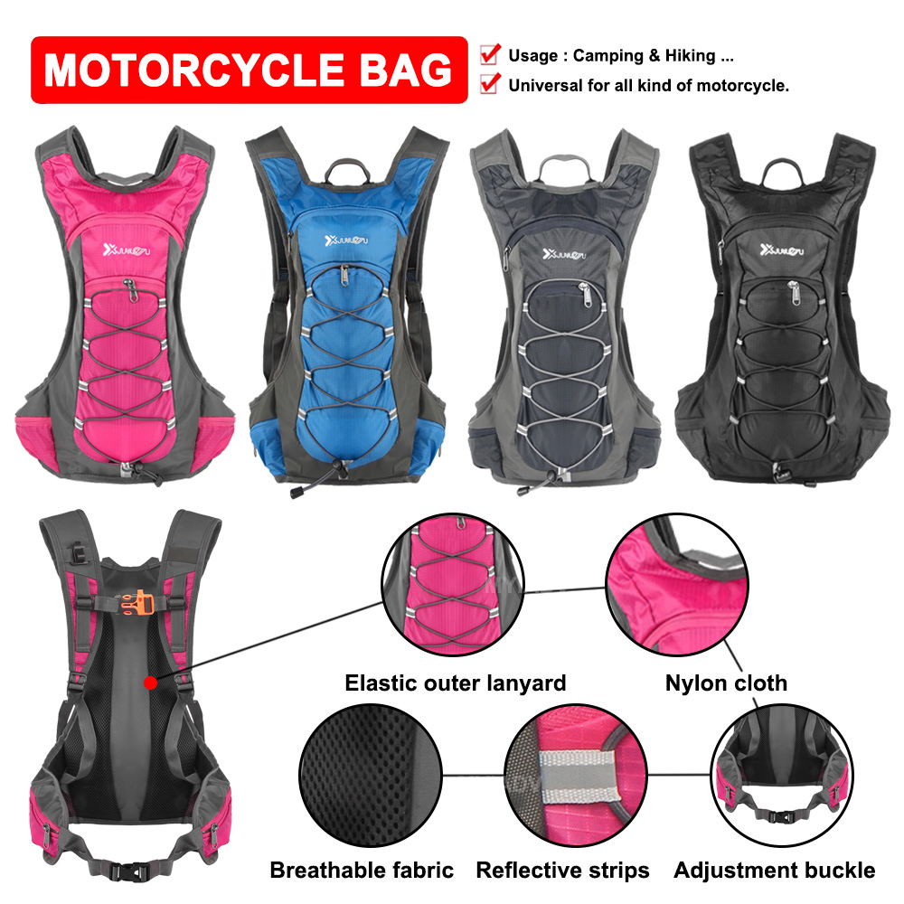 Cycling Gear Organizer Bag - รถจักรยานยนต์กระเป๋าเป้สะพายหลังกระเป๋าเดินทาง Rucksack Camping ปีนเขาเดินป่าขี่จักรยานกระเป๋าสําหรับผู้ชายผู้หญิงกีฬากลางแจ้งน้ํากระเป๋ากระเป๋าเป้สะพายหลัง