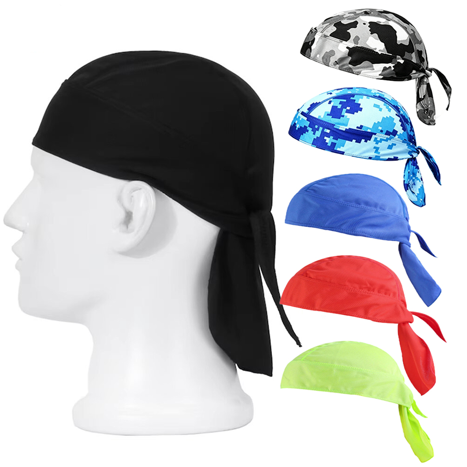 Cycling Headwear - ผ้าคาดศีรษะสำหรับปั่นจักรยาน ซับเหงื่อ แห้งเร็ว ป้องกันแสงแดด ผ้าพันศีรษะสำหรับกีฬากลางแจ้ง ผ้าพันคอแบบสปอร์ต