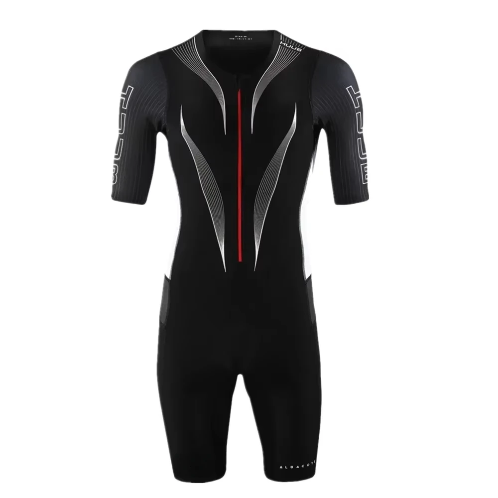 Triathlon Cycling Kit - เสื้อจักรยานสำหรับผู้ชาย Huub ชุดไตรกีฬา ชุดสกินสูท Ropa Ciclismo