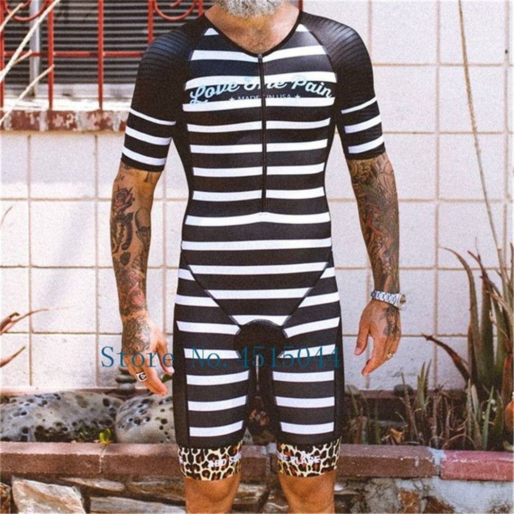 Triathlon Cycling Kit - ชุดแข่งไตรกีฬาสำหรับผู้ชาย ชุดว่ายน้ำแขนกุดสำหรับปั่นจักรยาน ชุดปั่นจักรยานแขนสั้นแบบมืออาชีพ ชุดไตรสูทสำหรับปั่นจักรยานทางไกล
