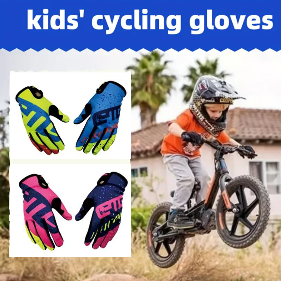 Cycling Gear Kids - ถุงมือกีฬากลางแจ้งสำหรับเด็กปี 2026 สำหรับขี่มอเตอร์ไซค์วิบาก ถุงมือสำหรับขี่ BMX ATV