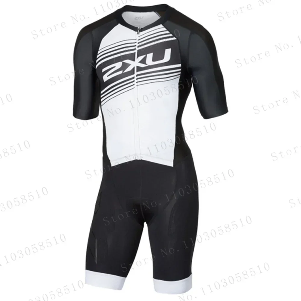 Triathlon Cycling Kit - Zxuful สีดําสีขาวชุดไตรกีฬาผู้ชายจักรยานขี่จักรยานเสื้อผ้า Ropa De Ciclismo แผนที่ชุดขี่จักรยาน