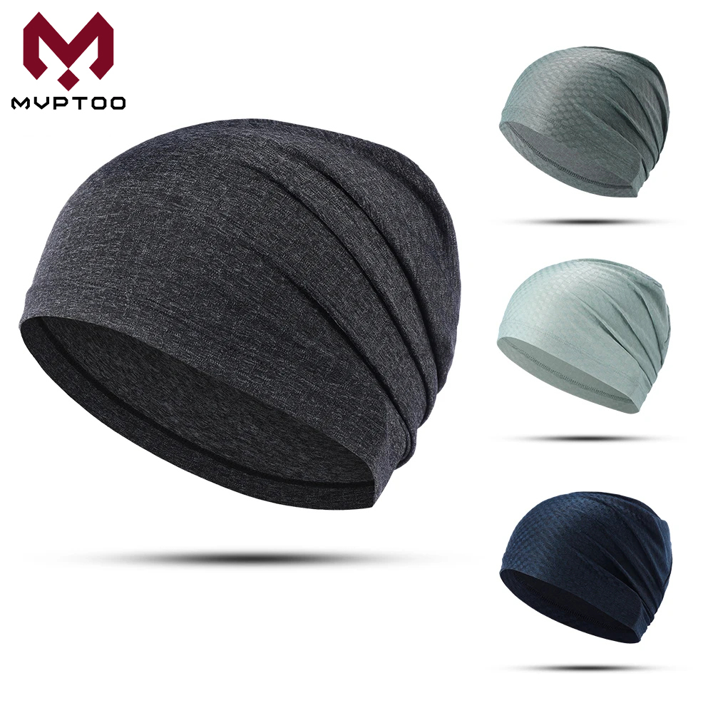 Cycling Headwear - ผ้าโพกศีรษะระบายอากาศฤดูร้อนหมวกบีนนี่แห้งเร็วหมวกนุ่มหมวกป้องกันแสงแดดสำหรับกีฬากลางแจ้งวิ่งขี่จักรยานเดินป่า