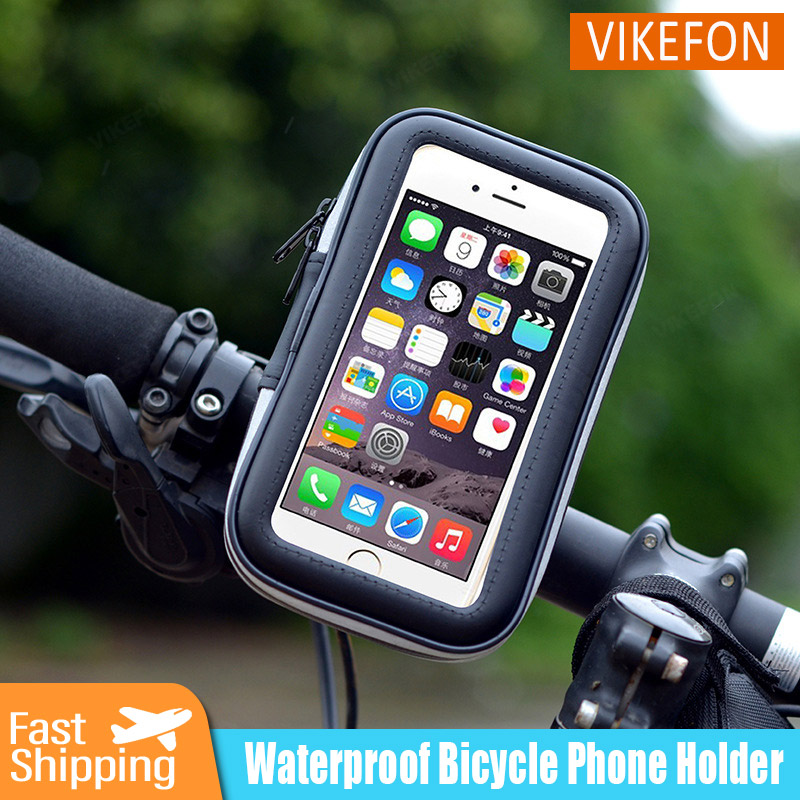 Cycling Gear Organizer Bag - ที่วางโทรศัพท์จักรยานกลางแจ้งกระเป๋าเก็บของกันน้ำมี GPS จอสัมผัสสำหรับสมาร์ทโฟนอุปกรณ์เสริมสำหรับจักรยานมอเตอร์ไซค์