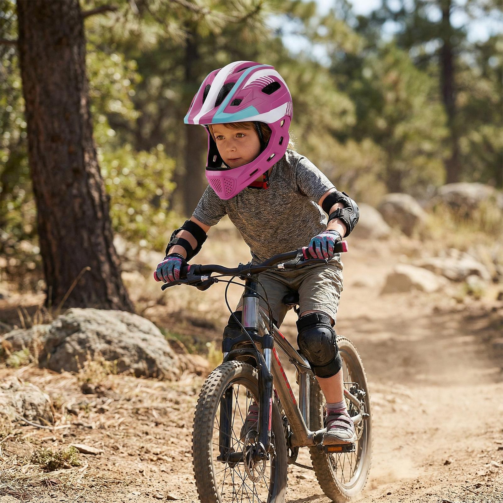 หมวกกันน็อคแบบเต็มหน้าสำหรับเด - Cycling Gear For Beginners บทวิจารณ์และราคา