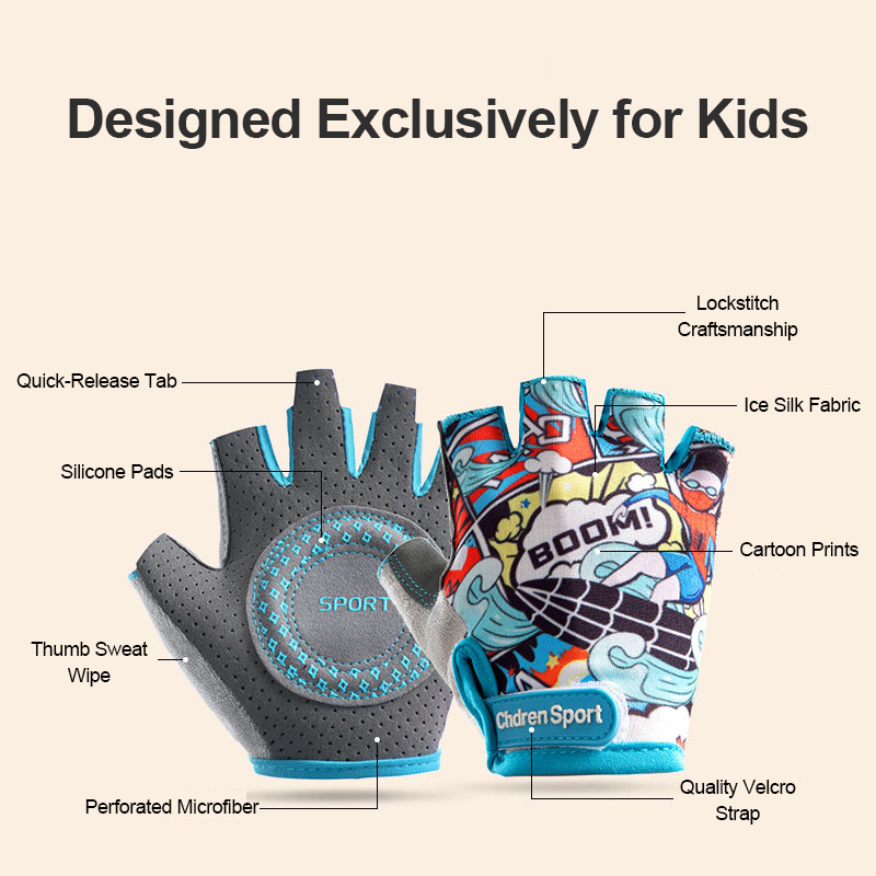 ถุงมือปั่นจักรยานสำหรับเด็ก ลา - Cycling Gear Kids บทวิจารณ์และราคา