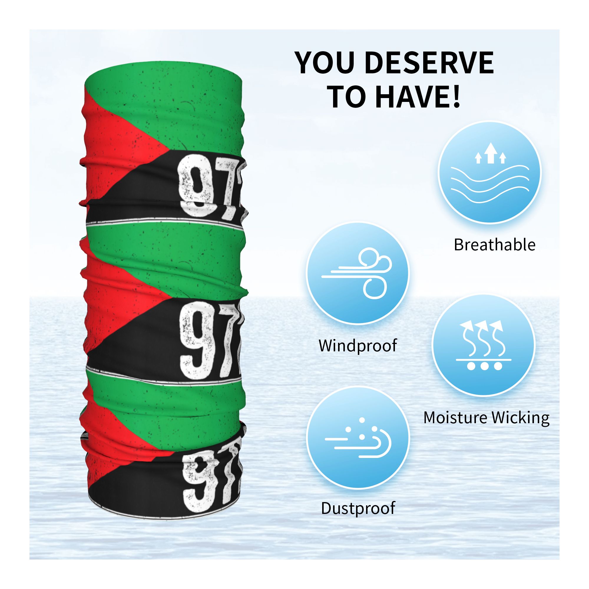 มาร์ตินีก 972 ผ้าพันคอพิมพ์ลาย - Cycling Headwear บทวิจารณ์และราคา